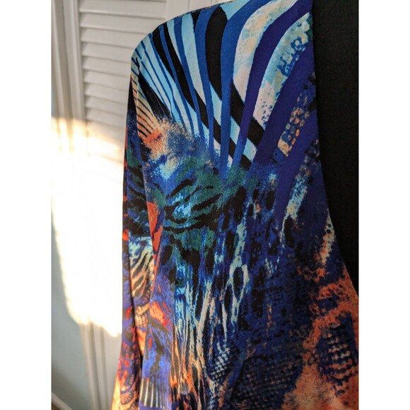 Susan Graver Multicolor Abstract Print Blouse - Picture 5 of 12